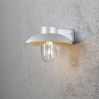 Wandleuchte Mani, grau, klares Glas 2