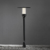 Gartenleuchte Nova matt schwarz, klares Acrylglas, Halogen 2