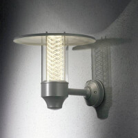 Wandleuchte Nova Halogen, silbergrau, klares Acrylglas 2
