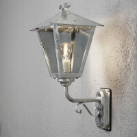 Wandleuchte Benu aufwaerts galvanisiert 2