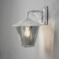 Wandleuchte Benu abwaerts galvanisiert 2