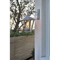 Wandleuchte Benu abwaerts galvanisiert 3