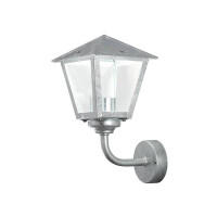 Benu Wandleuchte aufwarts, galvanisiert, LED