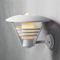 Wandleuchte Gemini, matt weiss, opales Glas 2