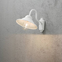 Wandleuchte Vega, matt weiss, klares Glas 2