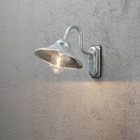 Wandleuchte Vega, galvanisiert, klares Glas 2