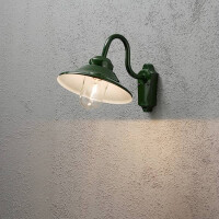 Wandleuchte Vega, grun, klares Glas 2