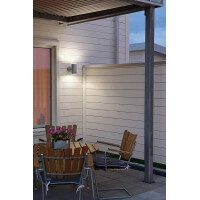 Ull Wandleuchte galvanisiert LED 2x8W schockresistent 3