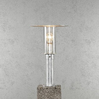 Sockelleuchte Mode galv., klares Polycarbonatglas 2