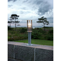 Sockelleuchte Mode galv., klares Polycarbonatglas 3