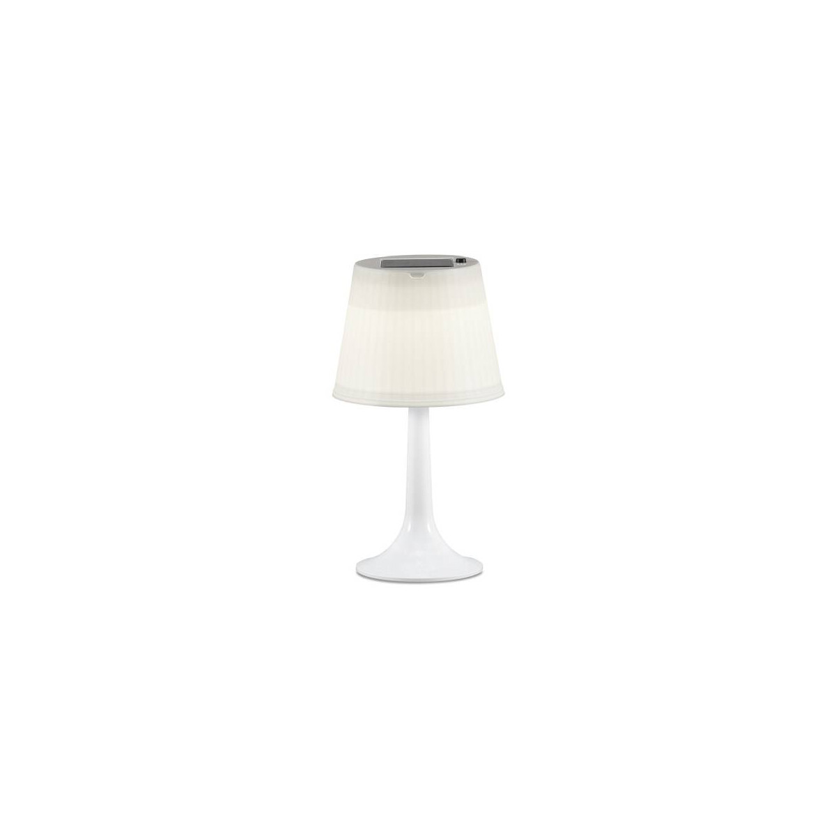 LED Solarleuchte Assisi Tischleuchte weiss,