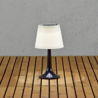 LED Solarleuchte Assisi Tischleuchte schwarz 2