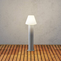 Wegeleuchte Barletta grau, opalfarbenes Acrylglas 2