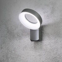 LED Wandleuchte Asti anthrazit, opalfarbenes Acrylglas 2