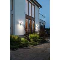 LED Wandleuchte Asti anthrazit, opalfarbenes Acrylglas 3