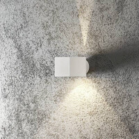 Halogenspot Modena weiss, quadrat, klares Glas 2