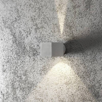 Halogenspot Modena silbergrau, quadrat, klares Glas 2