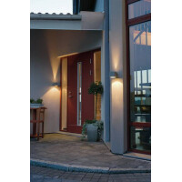 Halogenspot Modena silbergrau, quadrat, klares Glas 3