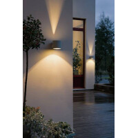 Halogenspot Modena silbergrau, rund, klares Glas 3