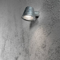 Wandleuchte Trieste galvanisiert 2