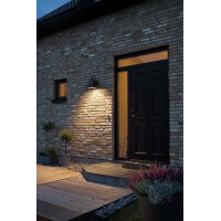 Perugia Wandleuchte lackiertes Aluminium schwarz 3