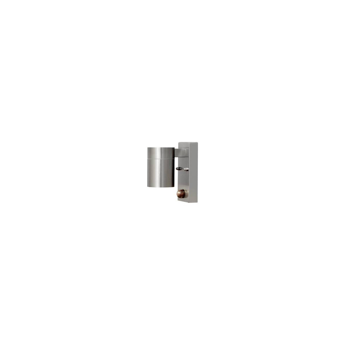 Halogenspot Modena Edelstahl, klares Glas, mit Sensor