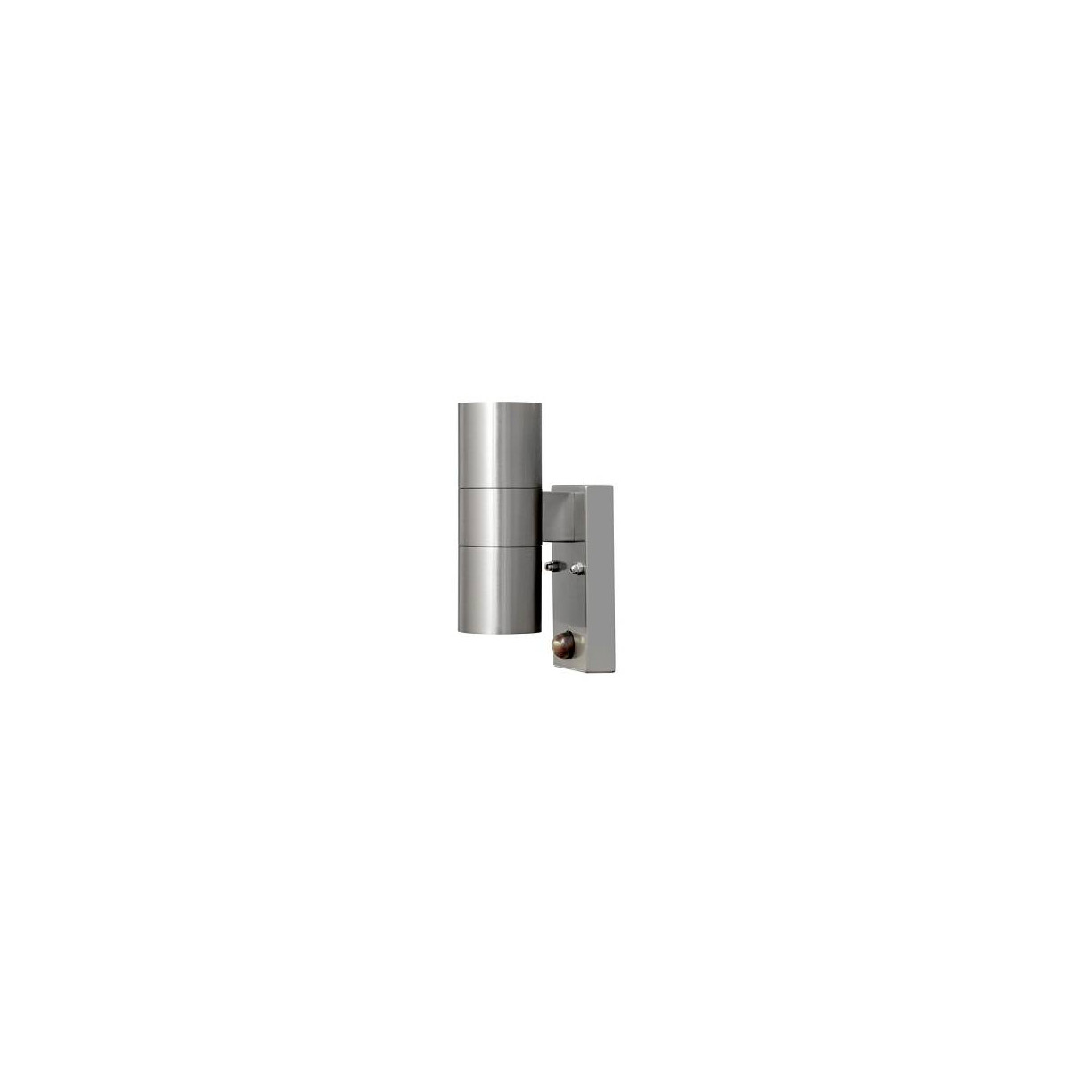 Halogenspot Modena Edelstahl, klares Glas, mit Sensor