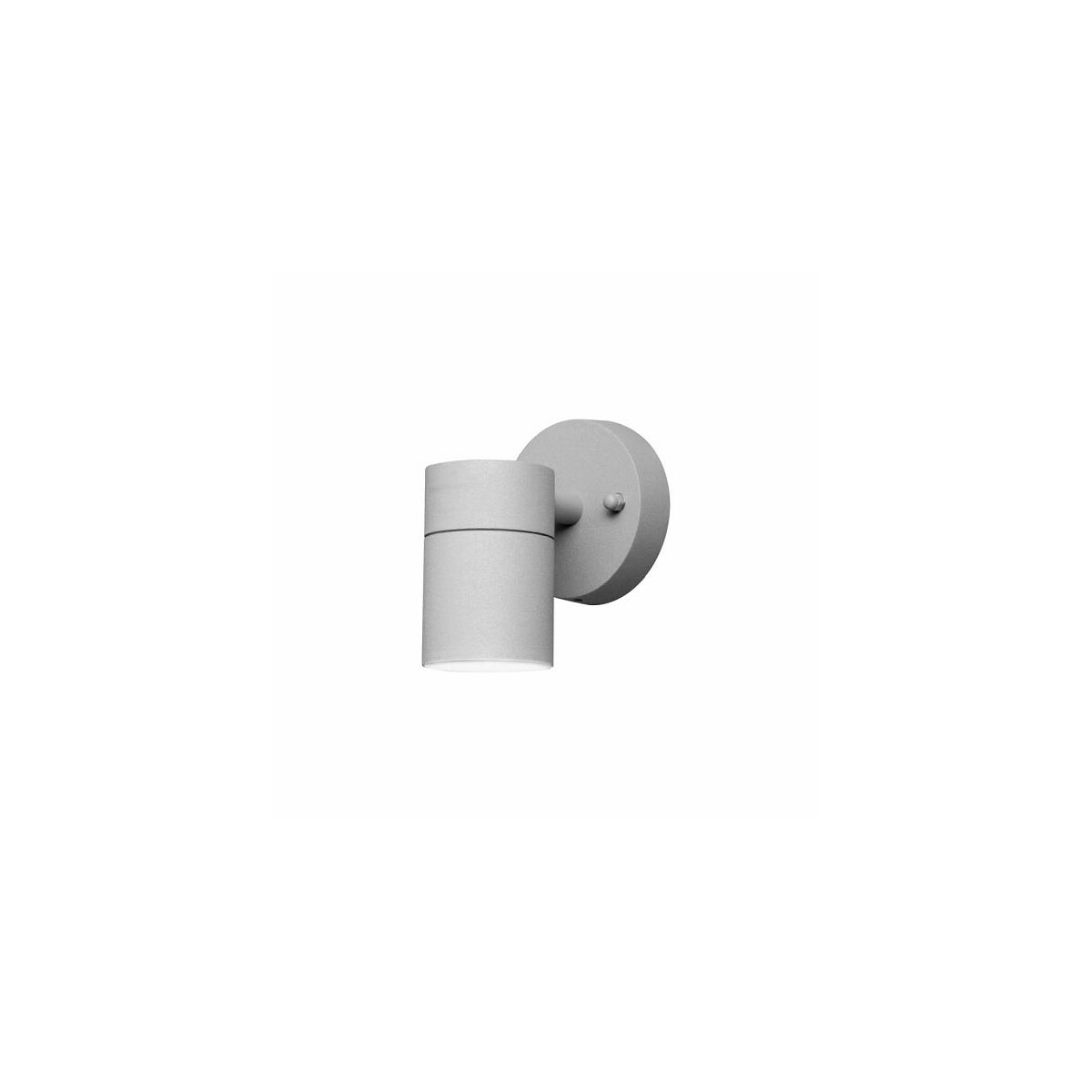 Halogenspot Modena grau, klares Glas