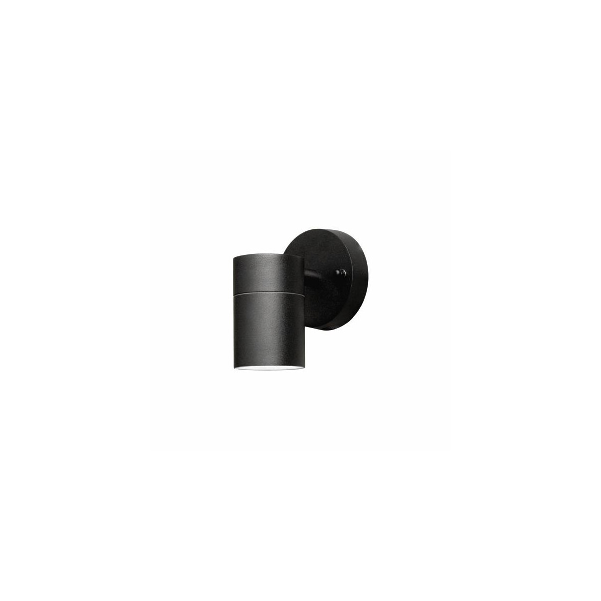 Halogenspot Modena matt schwarz, klares Glas