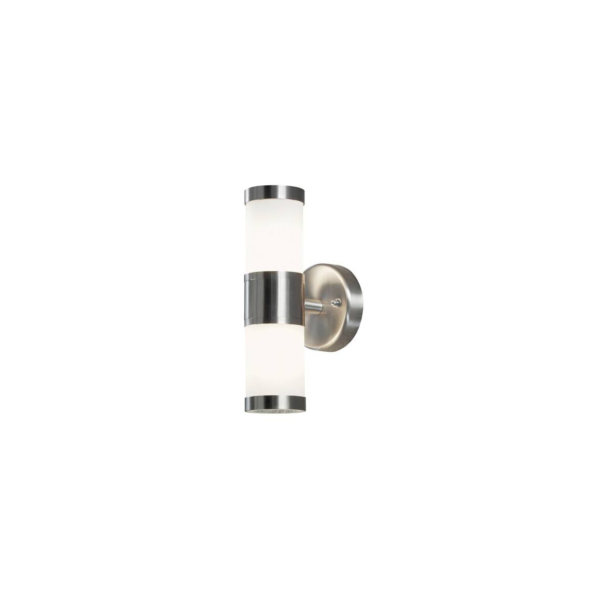 Halogenspot Modena Edelstahl, gefrostetes Glas