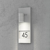 Hausnr. Strahler Modena silbergrau 2