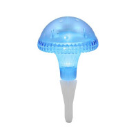 LED Solarleuchte Pilz blau, Kunststoff gallery