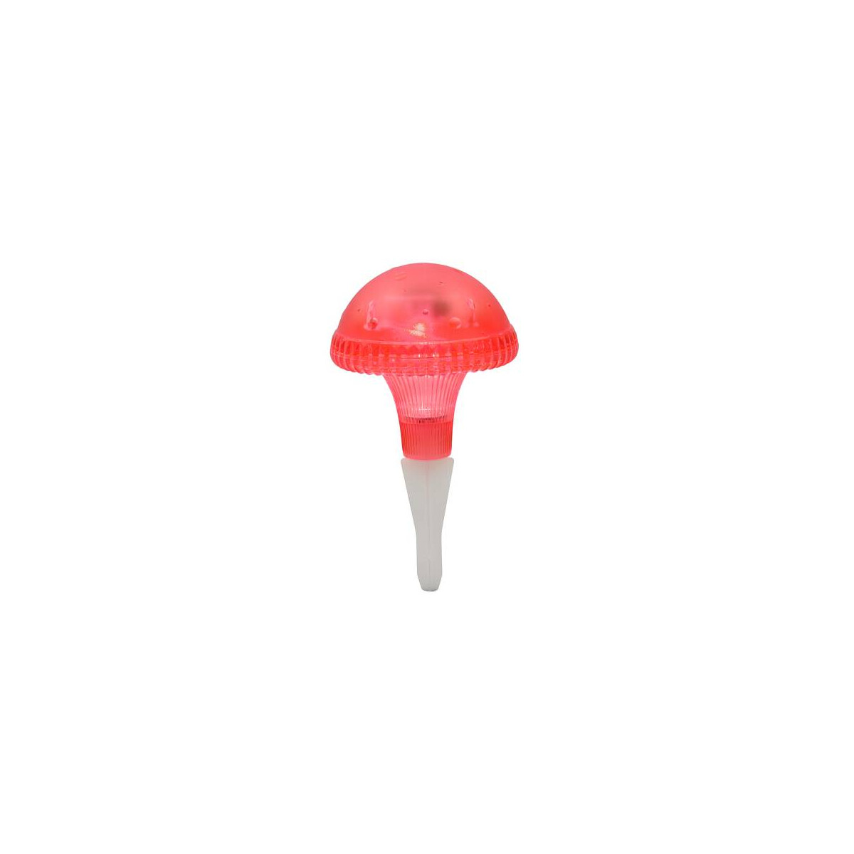 LED Solarleuchte Pilz rot, Kunststoff