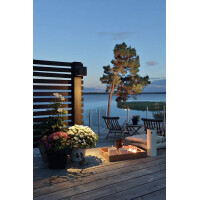 LED Wandleuchte amalfi schwarz 3