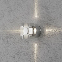 Monza Wandleuchte HighPowerLED, silbergrau 2