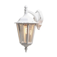 Konstsmide Wandleuchte Firenze matt weiss, klares Glas 7212-