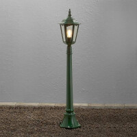 Wegeleuchte Firenze, grun, klares Glas 2