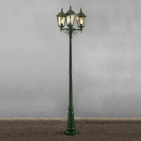 Stehleuchte Firenze, grun, 3 flg., klares Glas 2