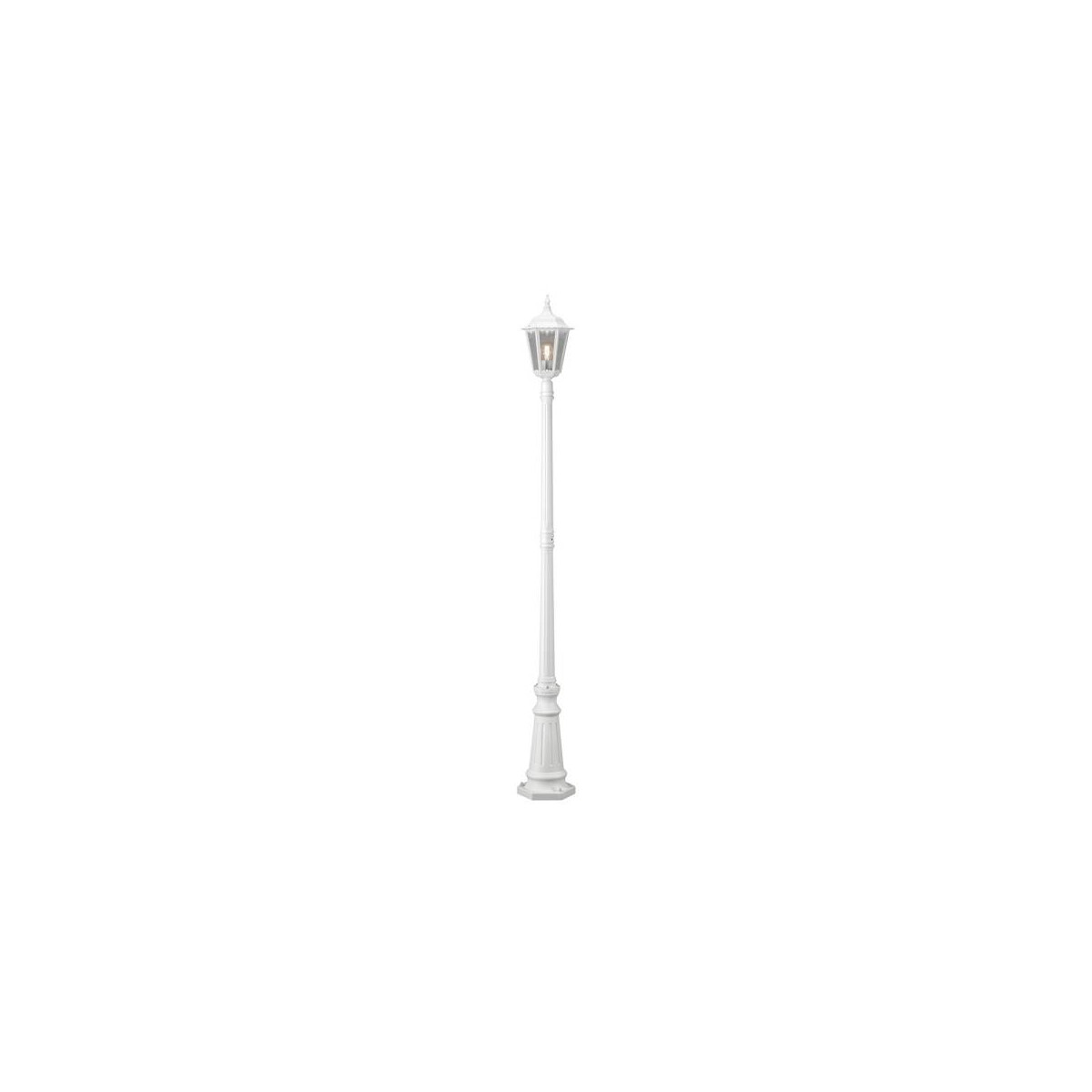 Stehleuchte Firenze, weiss matt, 1.flg., klares Glas