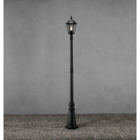 Stehleuchte Firenze, matt schwarz, 1.flg., klares Glas 2