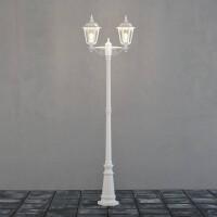 Stehleuchte Firenze, weiss matt, 2.flg., klares Glas 2