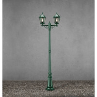 Stehleuchte Firenze, grun, 2.flg., klares Glas 2