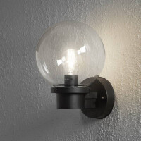 Wandleuchte Nemi matt schwarz, mit klarem Acrylglas 2