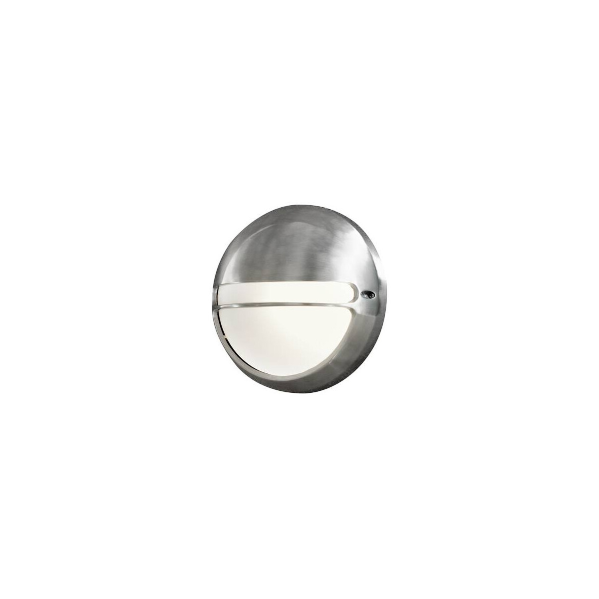 Wandleuchte Torino Aluminium, opales Glas