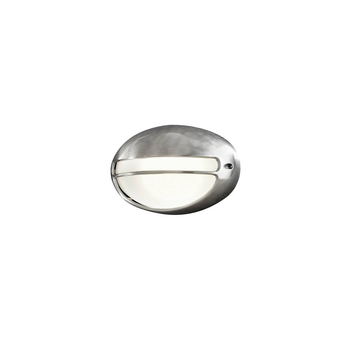 Wandleuchte Torino Aluminium, opales Glas