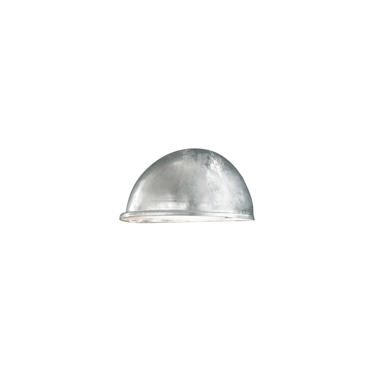 Wandleuchte Torino galvanisiert, gefrostetes Acrylglas