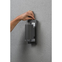 Potenza Wandleuchte anthrazit GU10 max. 2x6W 4