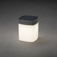 Assisi Solar-Tischleuchte grau 1W 100/40/10lm 3000K 2