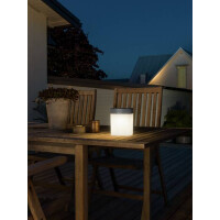 Assisi Solar-Tischleuchte grau 1W 100/40/10lm 3000K 3