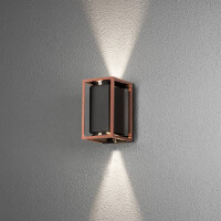 Vale Wandl. 2x5W LED schw/ku, verstellb.Lichtaustr., dimmbar